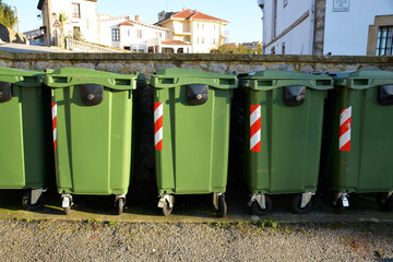 contenedores para el reciclaje de basura