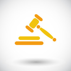 Auction flat icon