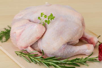 Raw chicken