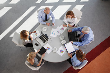 Sales team at work
