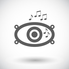 Icon of car speakers.