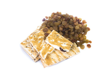 sweet tasty cookies with raisins