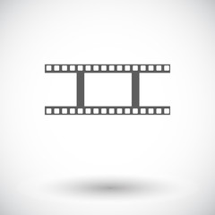 Film flat icon.