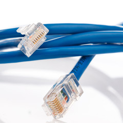 Blue internet cable