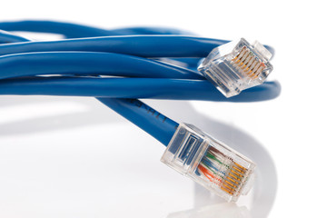 Blue internet cable