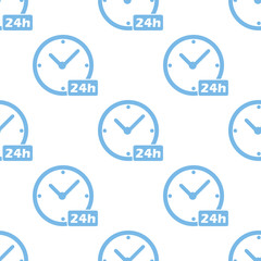 Clock seamless pattern