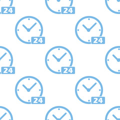 Clock seamless pattern