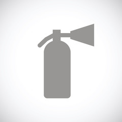 Fire extinguisher black icon