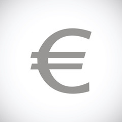 Euro black icon