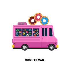 trailer fast food vector illustration isolated