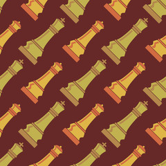 Seamless background with chess figures