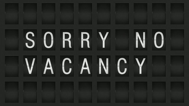 Amzeigetafel No Vacancy