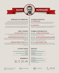 Original cv / resume template