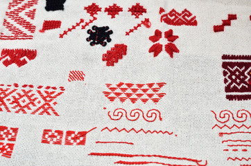 Cloth with diverse kinds of handmade embroidery