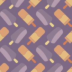 seamless abstract background with ice cream
