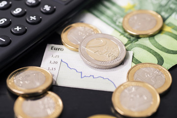 Niedriger Kurs des Euro