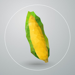 Vector isolated geometric corn triangles © librebird