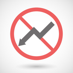 Forbidden signal with a graph