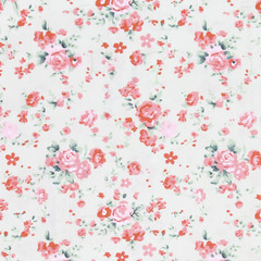 Rose Fabric background, Fragment of colorful retro tapestry text