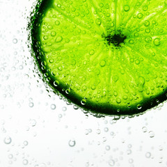 Lime in the water