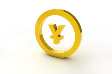 3d sign yena in gold