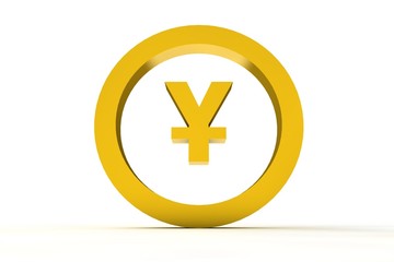 3d sign yena in gold