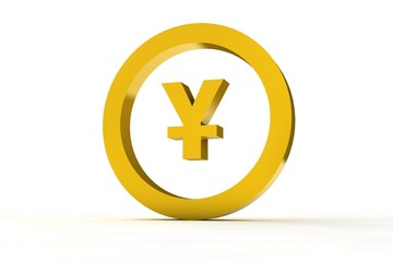 3d sign yena in gold