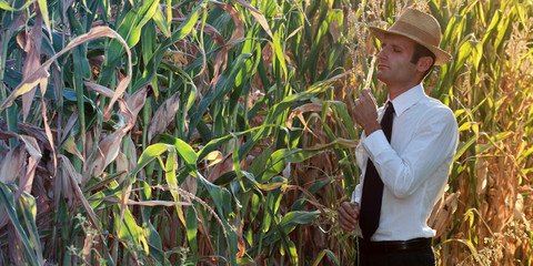 Elegant farmer