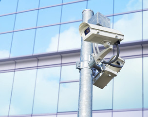 cctv installed on the pole