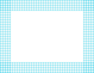Teal Gingham Frame