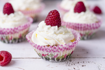 Cheesecake mit Himbeeren