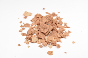  Chocolate cereals isolate on a white background.