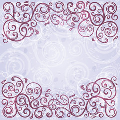 Abstract floral grunge background illustration