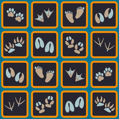 Seamless background with screws