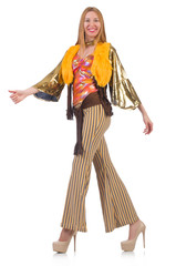 Woman in fashion clothing concept