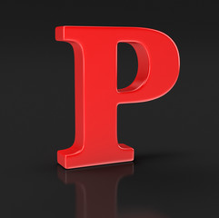 Letter P (clipping path included)