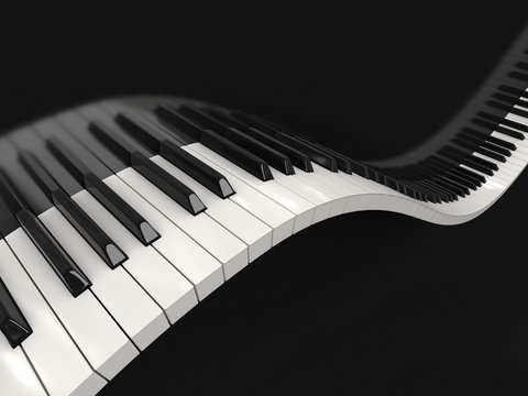 Piano keys (clipping path included)