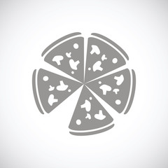 Pizza black icon