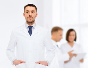 Fototapeta premium male doctor in white coat