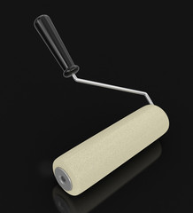 Paint roller (clipping path included)