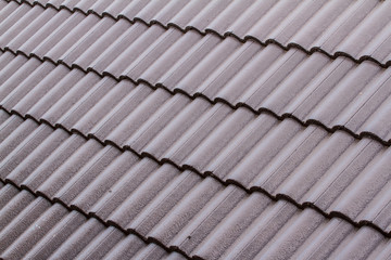 Brown tile roof