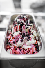 Blueberry ice cream