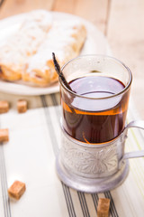 cake with tea