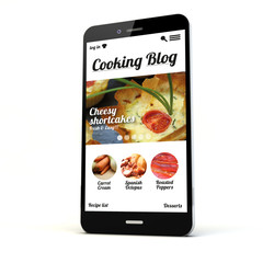 cooking blog phone