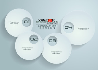 White Circles Infographics Design