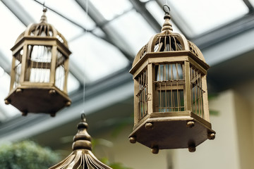 Hanging Antique Bird Cage
