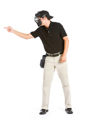 Baseball: Umpire Calls a Strike