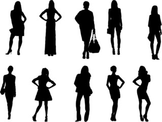Women fashion silhouette