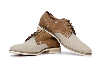 Male shoes isolated on white background
