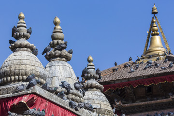 Fototapeta na wymiar The famous Durbar square in Kathmandu, Nepal.